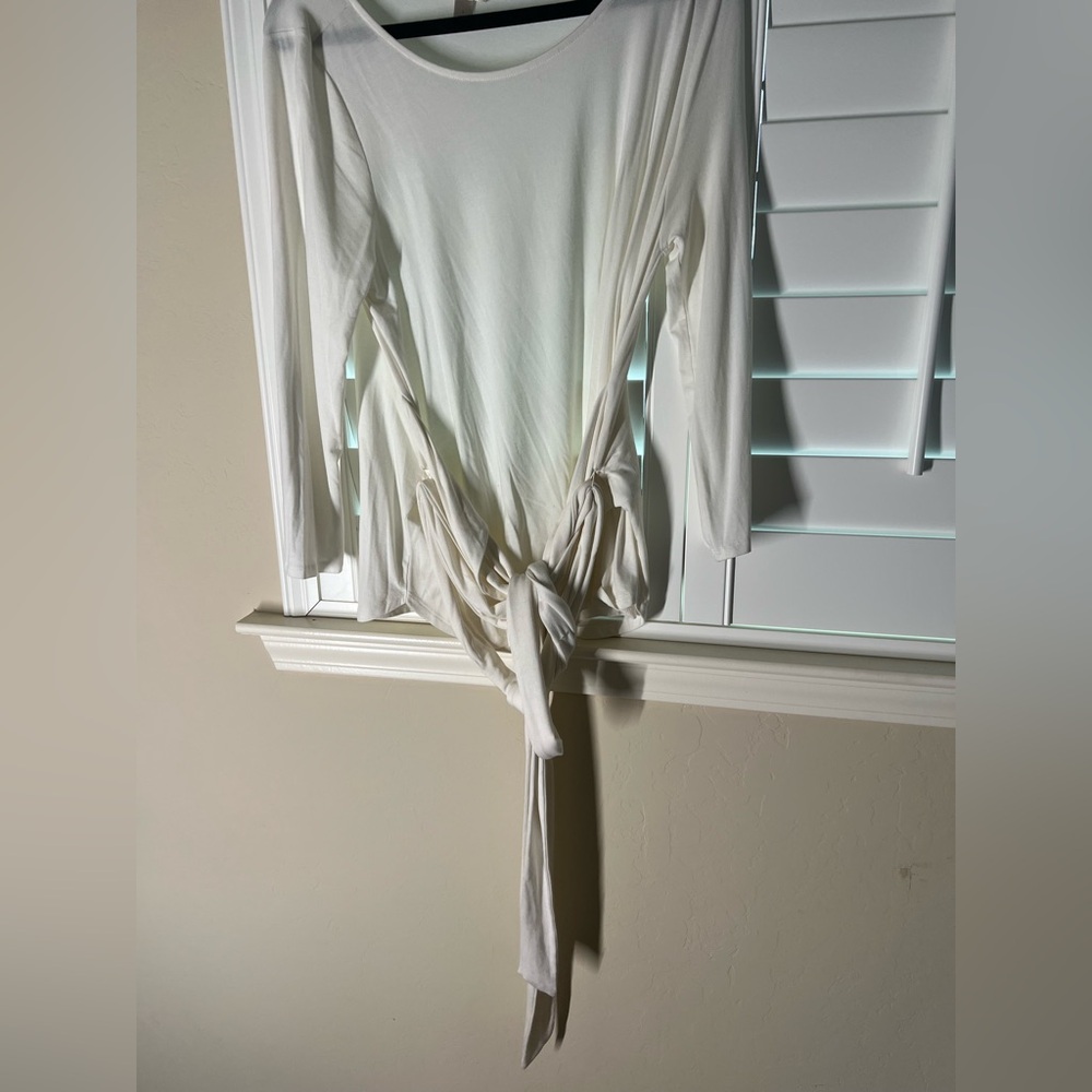 Banana Republic Cream Long Sleeve Top